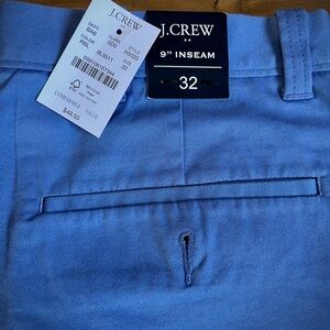 NEW! J.Crew 9" Gramercy flex short / 32 waist/ RETRO BLUE
